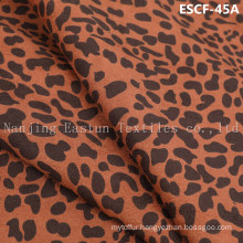 Print and Golden-Plating   Suede Fabric Escf-45A